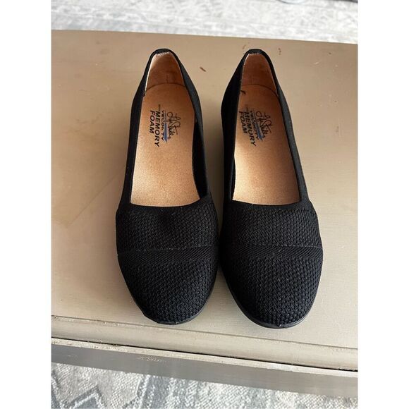 Life Stride Immy Black Velocity Stretch Memory Foam Flats sz 9 EUC - Picture 2 of 7